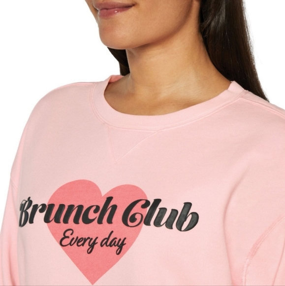 Wildfox Graphic Crewneck “Brunch Club Everyday” Sweatshirt - Picture 2 of 4